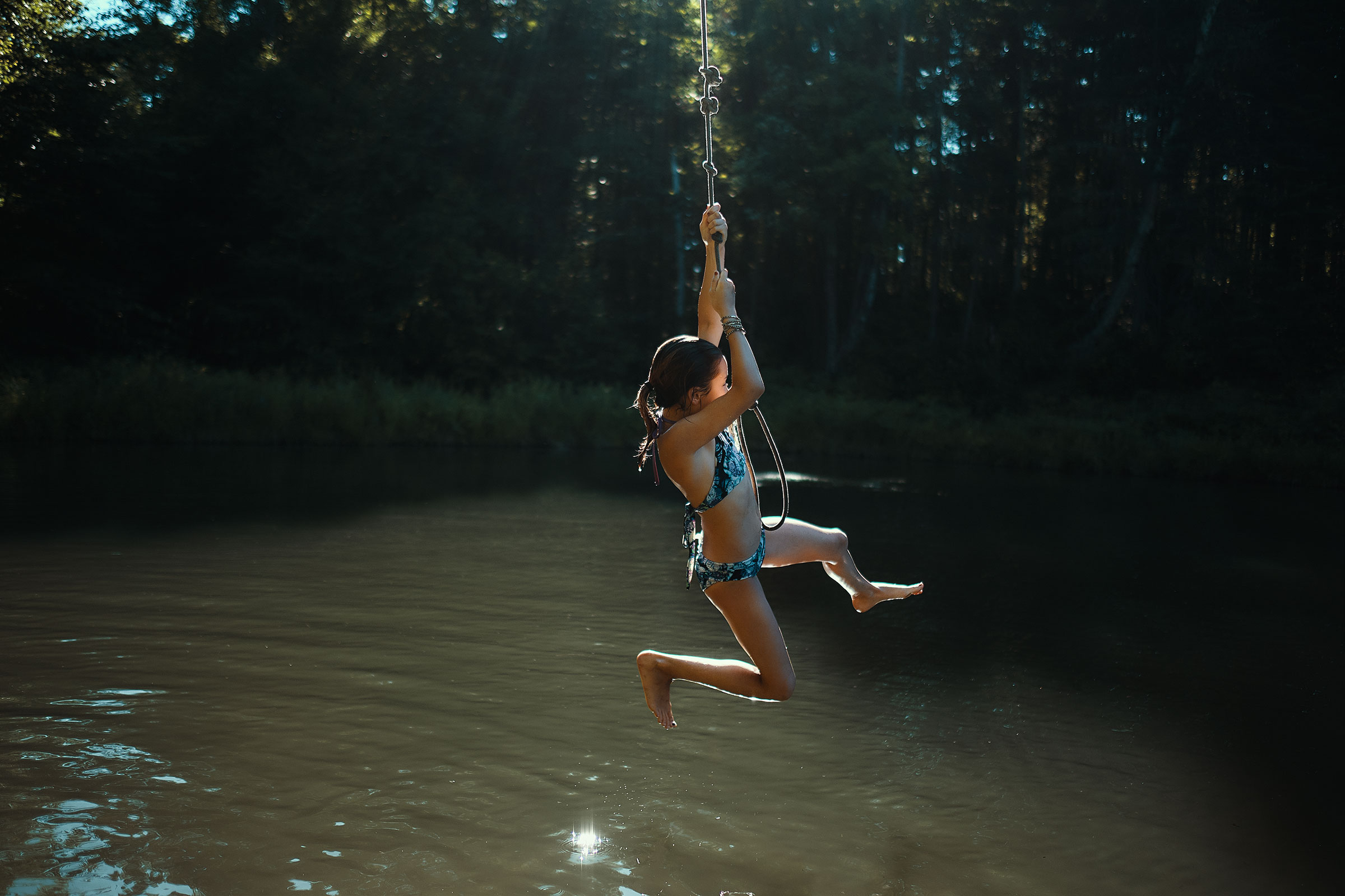 Rope Swing Vermont,  Craig LaCourt Commercial Photographer